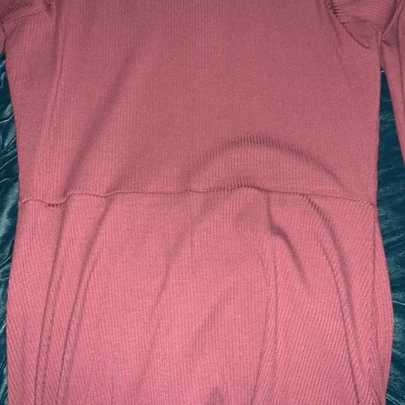 Long sleeve mock neck dress - Picture 3 of 4